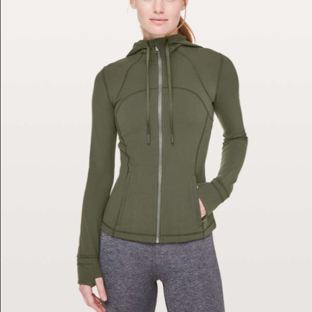 Lululemon Hooded define jacket Nulu (Camo Green)